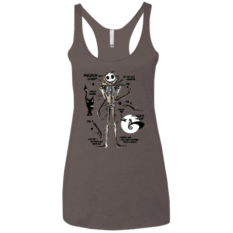 T-Shirts Macchiato / X-Small Skeleton Concept Women's Triblend Racerback Tank