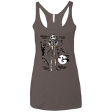 T-Shirts Macchiato / X-Small Skeleton Concept Women's Triblend Racerback Tank