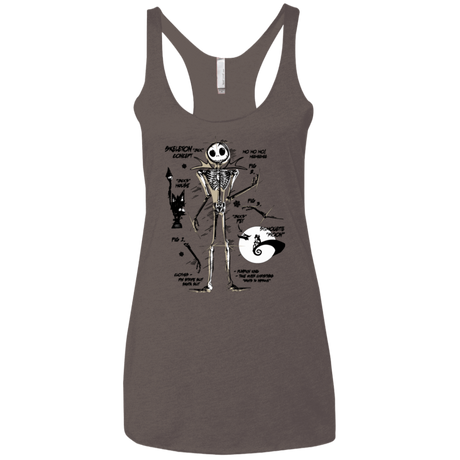 T-Shirts Macchiato / X-Small Skeleton Concept Women's Triblend Racerback Tank