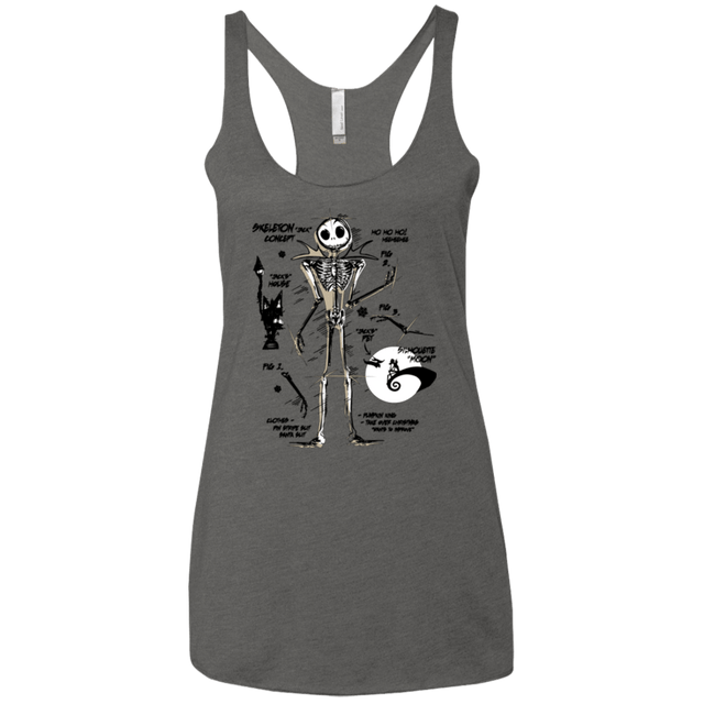 T-Shirts Premium Heather / X-Small Skeleton Concept Women's Triblend Racerback Tank