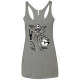 T-Shirts Venetian Grey / X-Small Skeleton Concept Women's Triblend Racerback Tank