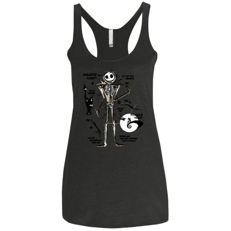 T-Shirts Vintage Black / X-Small Skeleton Concept Women's Triblend Racerback Tank