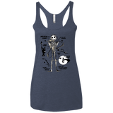 T-Shirts Vintage Navy / X-Small Skeleton Concept Women's Triblend Racerback Tank