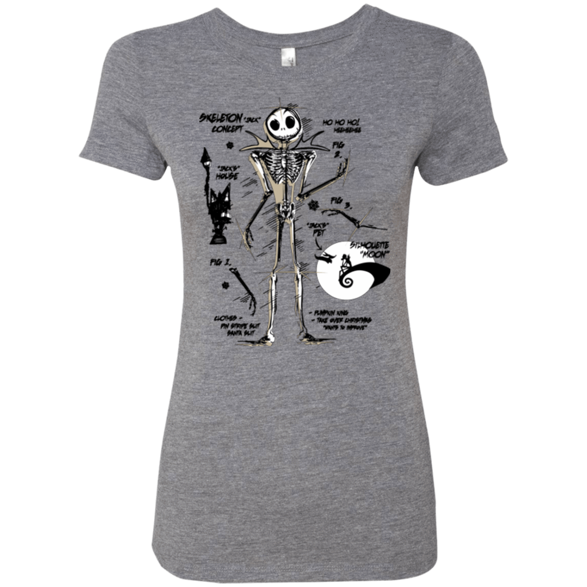 T-Shirts Premium Heather / Small Skeleton Concept Women's Triblend T-Shirt