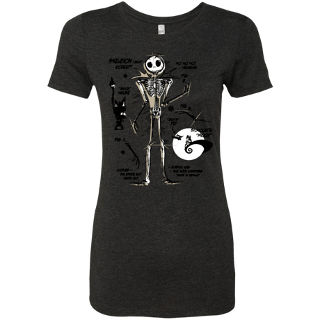 T-Shirts Vintage Black / Small Skeleton Concept Women's Triblend T-Shirt