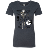 T-Shirts Vintage Navy / Small Skeleton Concept Women's Triblend T-Shirt