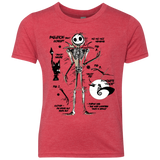 T-Shirts Vintage Red / YXS Skeleton Concept Youth Triblend T-Shirt