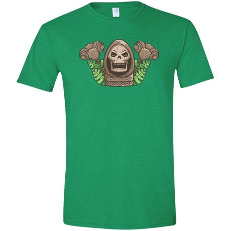 T-Shirts Heather Irish Green / S Skeletor Tiki Men's Semi-Fitted Softstyle