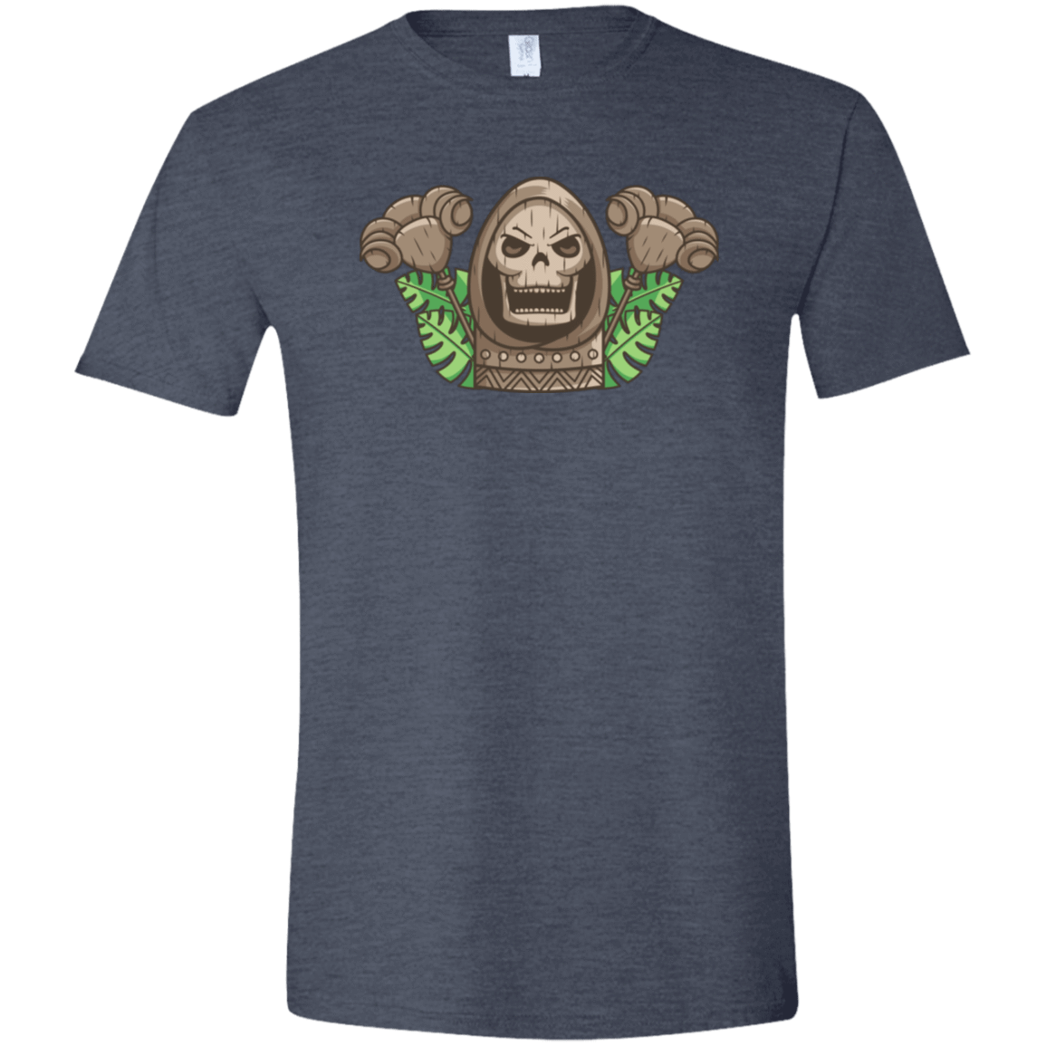 T-Shirts Heather Navy / S Skeletor Tiki Men's Semi-Fitted Softstyle