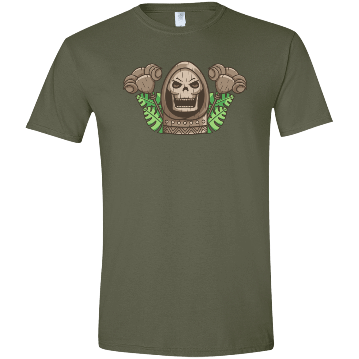 T-Shirts Military Green / S Skeletor Tiki Men's Semi-Fitted Softstyle