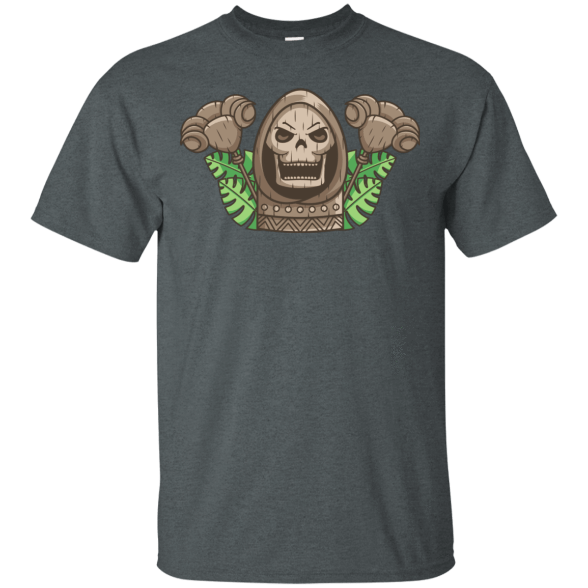 T-Shirts Dark Heather / S Skeletor Tiki T-Shirt