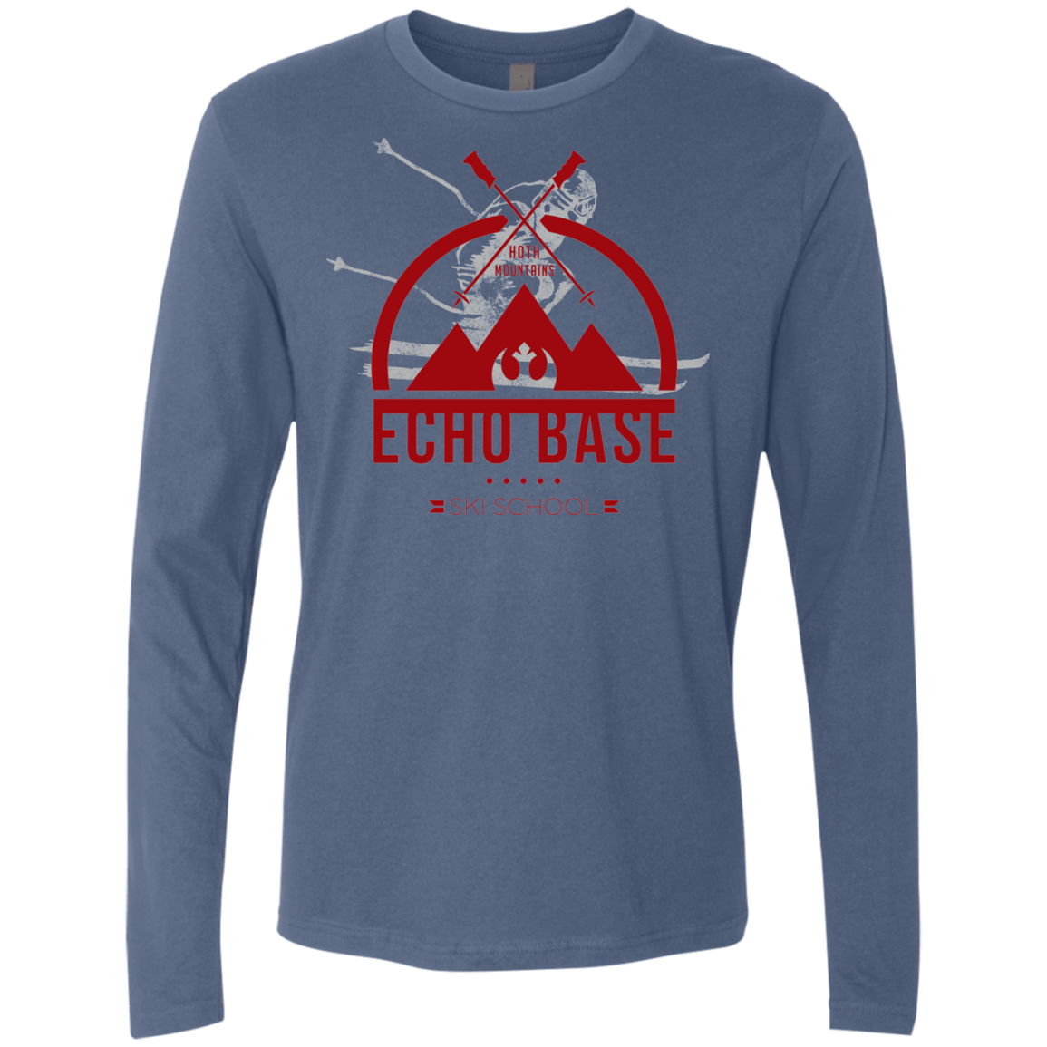 T-Shirts Indigo / Small Ski School Men's Premium Long Sleeve