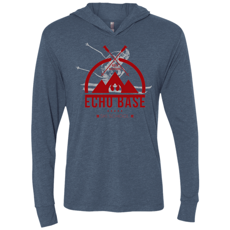 T-Shirts Indigo / X-Small Ski School Triblend Long Sleeve Hoodie Tee