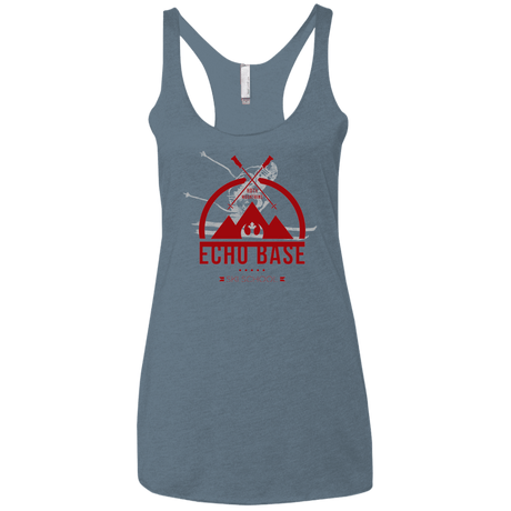 T-Shirts Indigo / X-Small Ski School Women's Triblend Racerback Tank