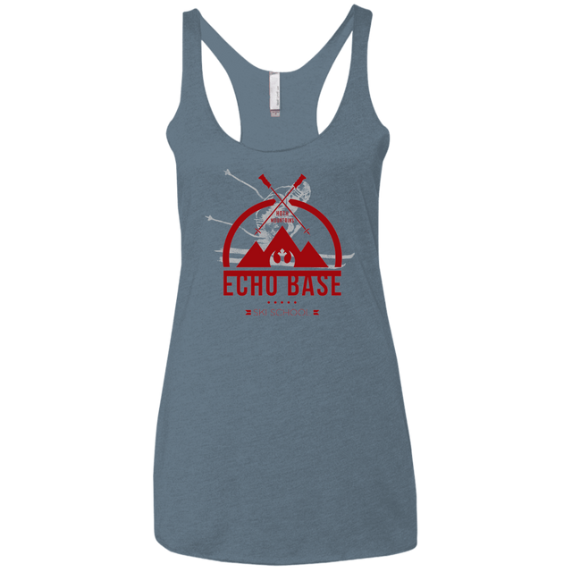 T-Shirts Indigo / X-Small Ski School Women's Triblend Racerback Tank