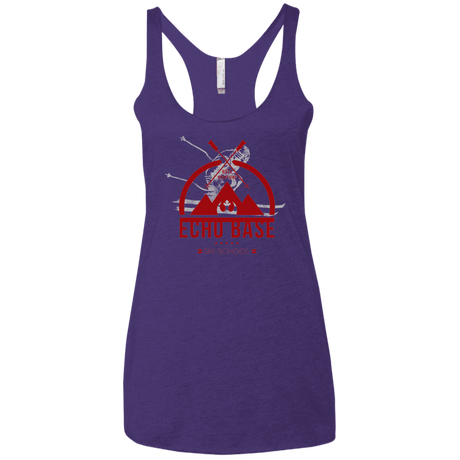 T-Shirts Purple / X-Small Ski School Women's Triblend Racerback Tank