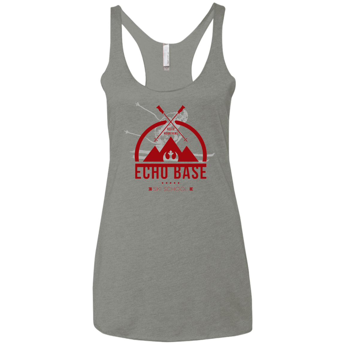 T-Shirts Venetian Grey / X-Small Ski School Women's Triblend Racerback Tank