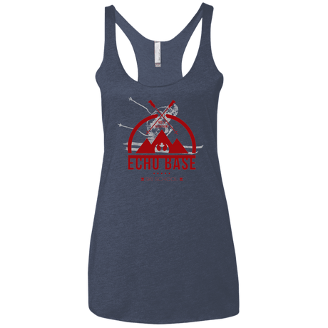T-Shirts Vintage Navy / X-Small Ski School Women's Triblend Racerback Tank