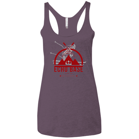T-Shirts Vintage Purple / X-Small Ski School Women's Triblend Racerback Tank