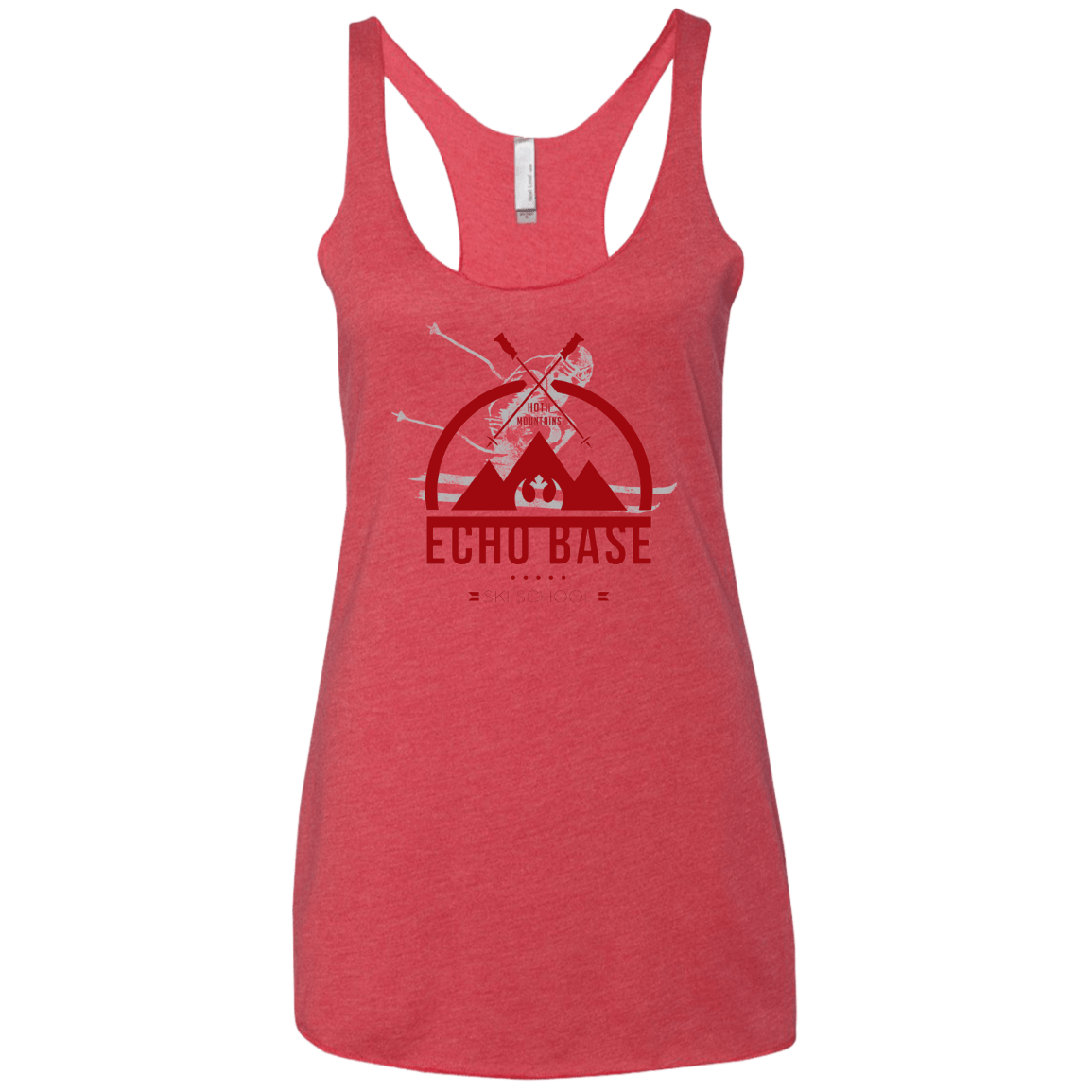 T-Shirts Vintage Red / X-Small Ski School Women's Triblend Racerback Tank