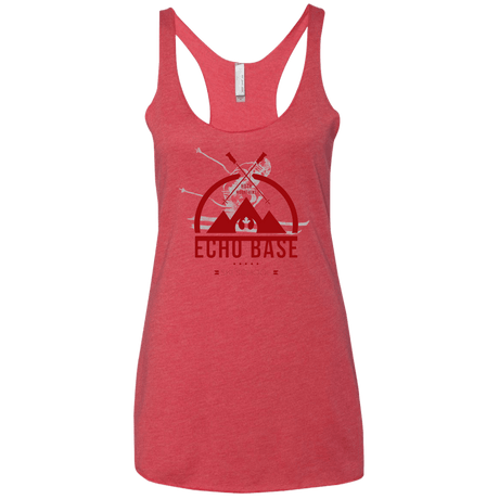 T-Shirts Vintage Red / X-Small Ski School Women's Triblend Racerback Tank
