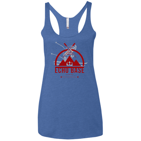 T-Shirts Vintage Royal / X-Small Ski School Women's Triblend Racerback Tank