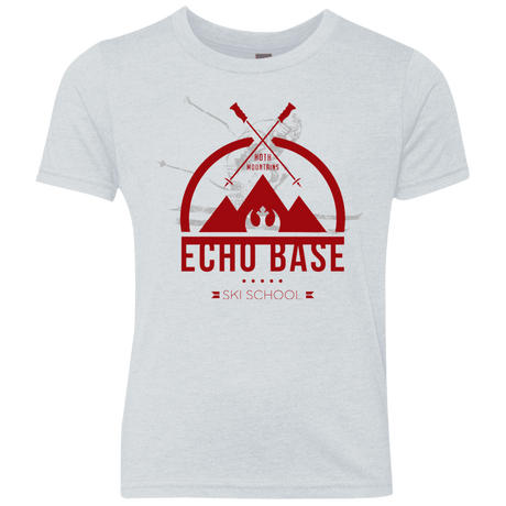 T-Shirts Heather White / YXS Ski School Youth Triblend T-Shirt