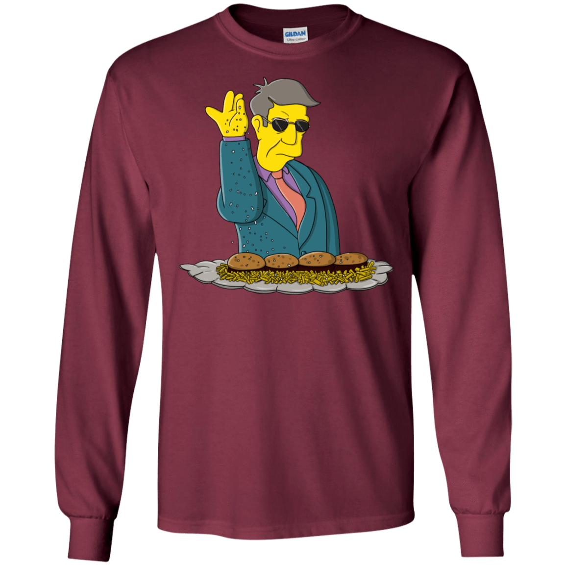 T-Shirts Maroon / S Skinner Bae Hams Men's Long Sleeve T-Shirt