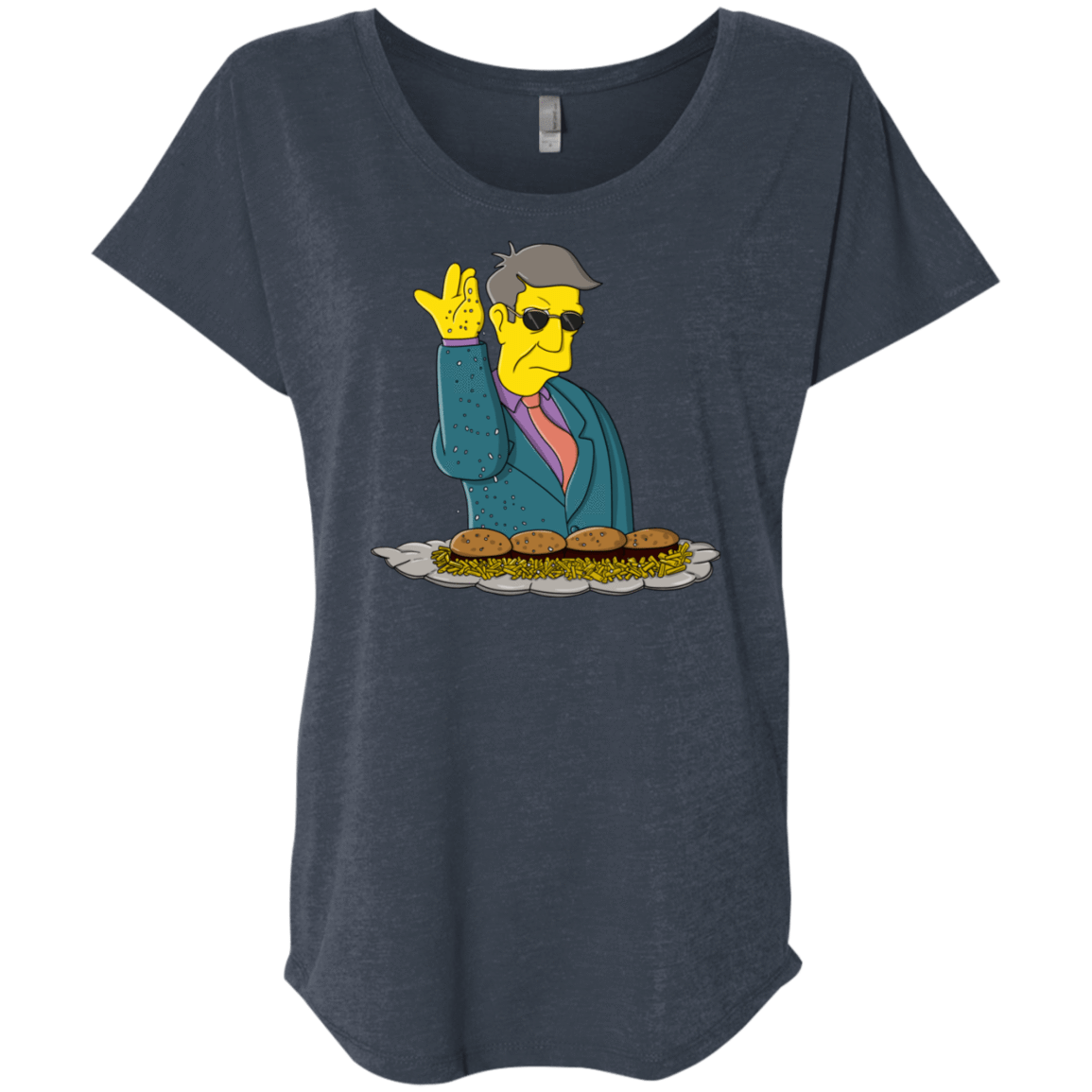 T-Shirts Vintage Navy / X-Small Skinner Bae Hams Triblend Dolman Sleeve