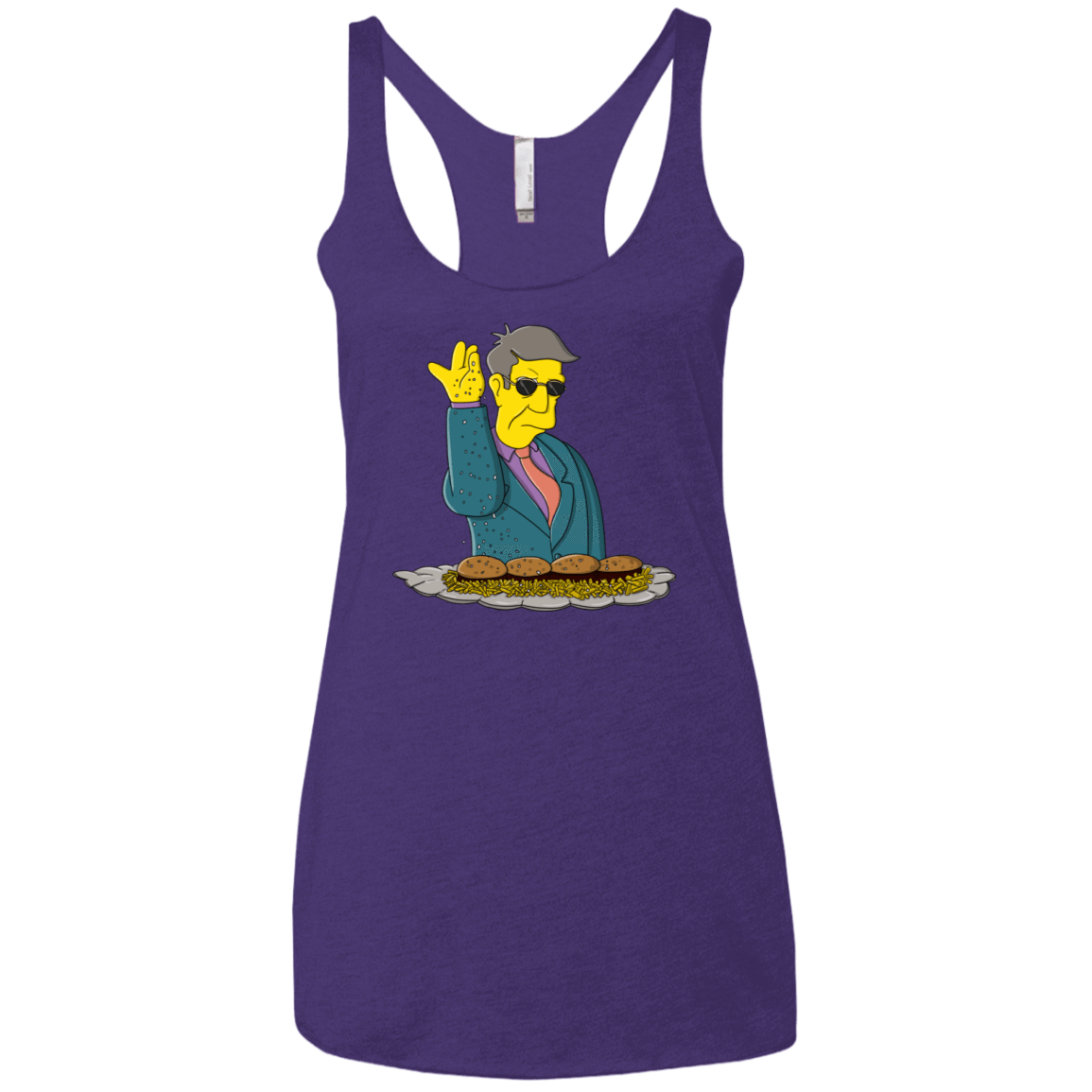 T-Shirts Purple Rush / X-Small Skinner Bae Hams Women's Triblend Racerback Tank