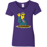 T-Shirts Purple / S Skinner Bae Hams Women's V-Neck T-Shirt