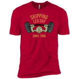T-Shirts Red / YXS Skipping Leg Day Boys Premium T-Shirt