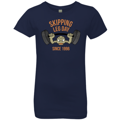 T-Shirts Midnight Navy / YXS Skipping Leg Day Girls Premium T-Shirt