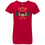 T-Shirts Red / YXS Skipping Leg Day Girls Premium T-Shirt