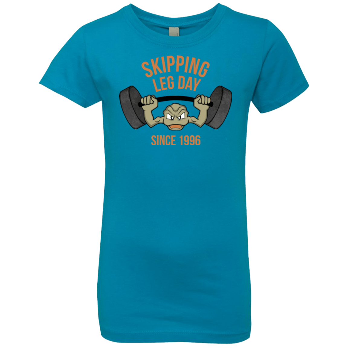 T-Shirts Turquoise / YXS Skipping Leg Day Girls Premium T-Shirt