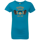 T-Shirts Turquoise / YXS Skipping Leg Day Girls Premium T-Shirt