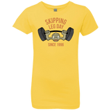 T-Shirts Vibrant Yellow / YXS Skipping Leg Day Girls Premium T-Shirt
