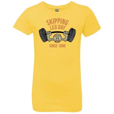 T-Shirts Vibrant Yellow / YXS Skipping Leg Day Girls Premium T-Shirt