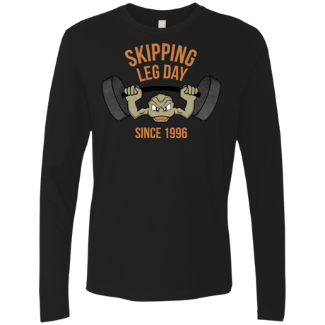 T-Shirts Black / Small Skipping Leg Day Men's Premium Long Sleeve