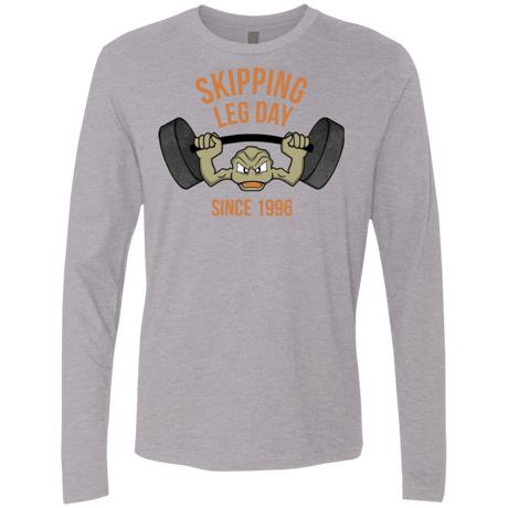 T-Shirts Heather Grey / Small Skipping Leg Day Men's Premium Long Sleeve