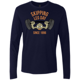 T-Shirts Midnight Navy / Small Skipping Leg Day Men's Premium Long Sleeve