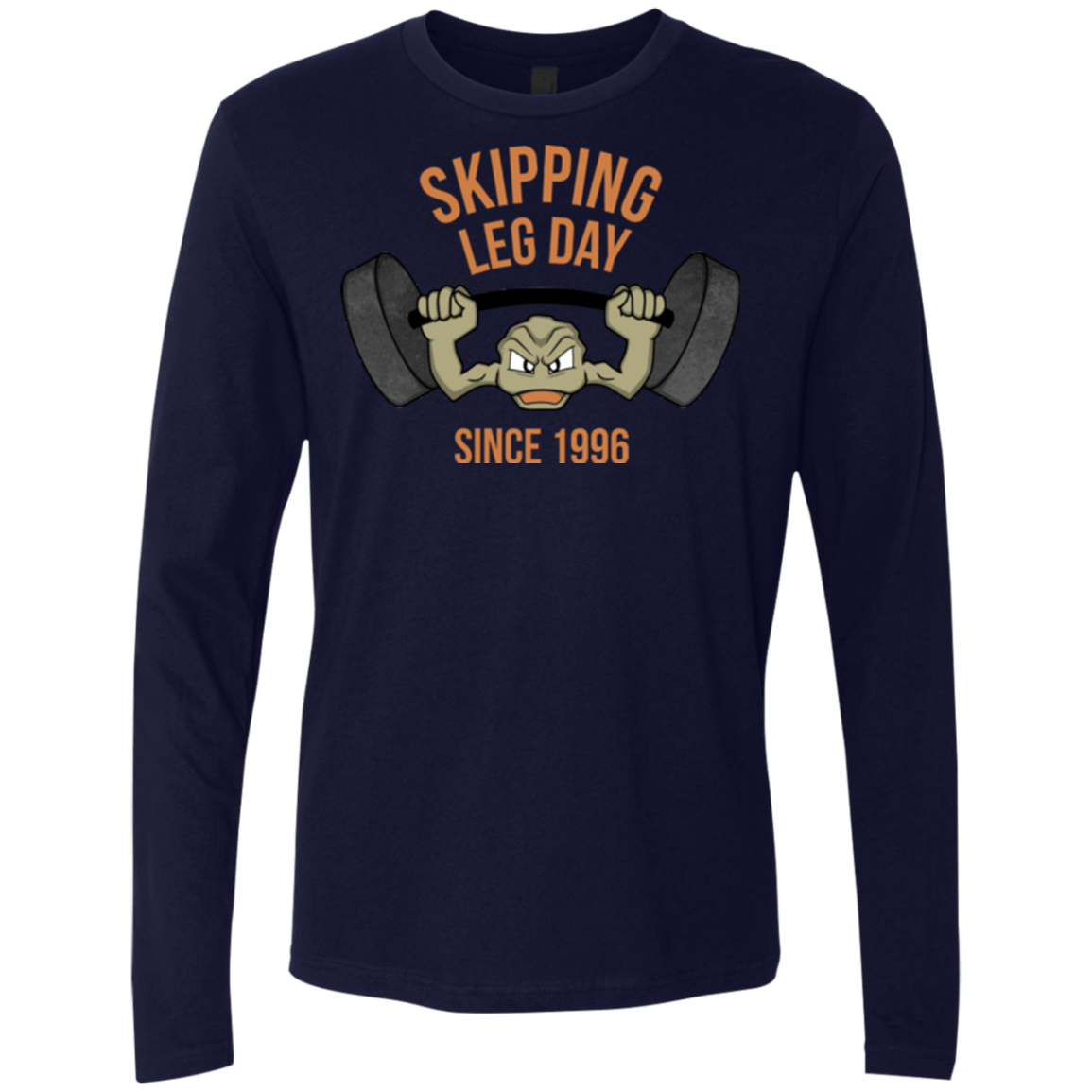T-Shirts Midnight Navy / Small Skipping Leg Day Men's Premium Long Sleeve