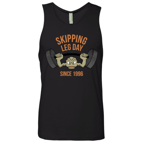 T-Shirts Black / Small Skipping Leg Day Men's Premium Tank Top