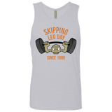 T-Shirts Heather Grey / Small Skipping Leg Day Men's Premium Tank Top