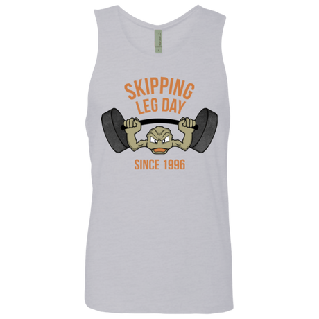 T-Shirts Heather Grey / Small Skipping Leg Day Men's Premium Tank Top