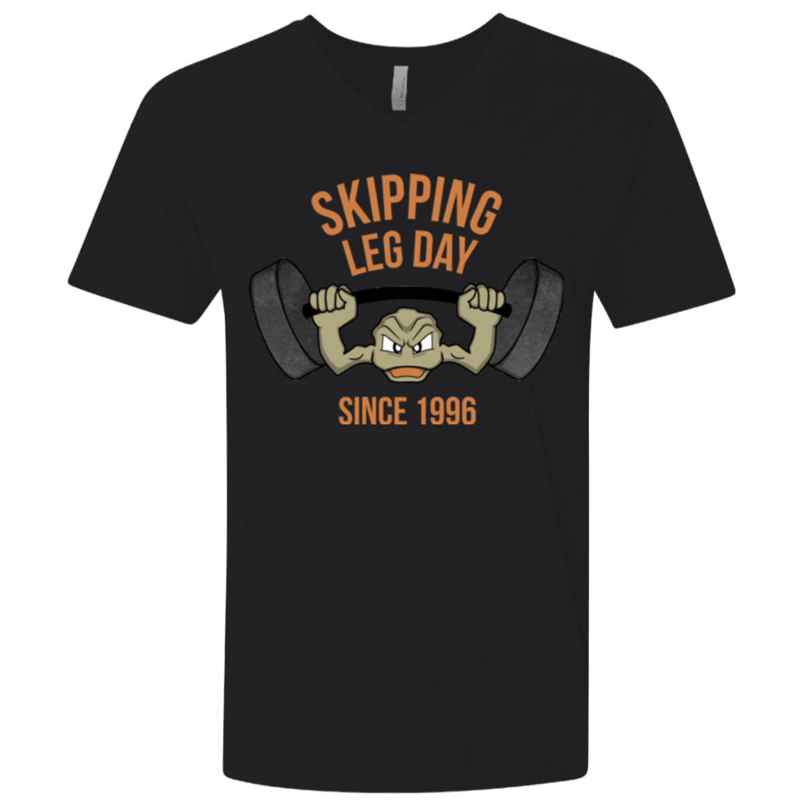 T-Shirts Black / X-Small Skipping Leg Day Men's Premium V-Neck