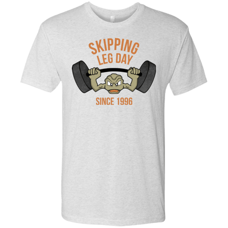 T-Shirts Heather White / Small Skipping Leg Day Men's Triblend T-Shirt