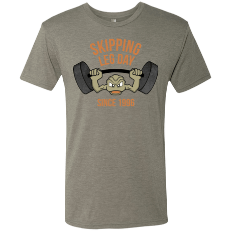 T-Shirts Venetian Grey / Small Skipping Leg Day Men's Triblend T-Shirt