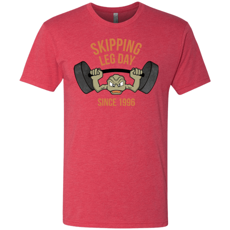 T-Shirts Vintage Red / Small Skipping Leg Day Men's Triblend T-Shirt