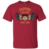 T-Shirts Cardinal / Small Skipping Leg Day T-Shirt